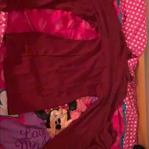 Burgundy flow sleeve fitting dress